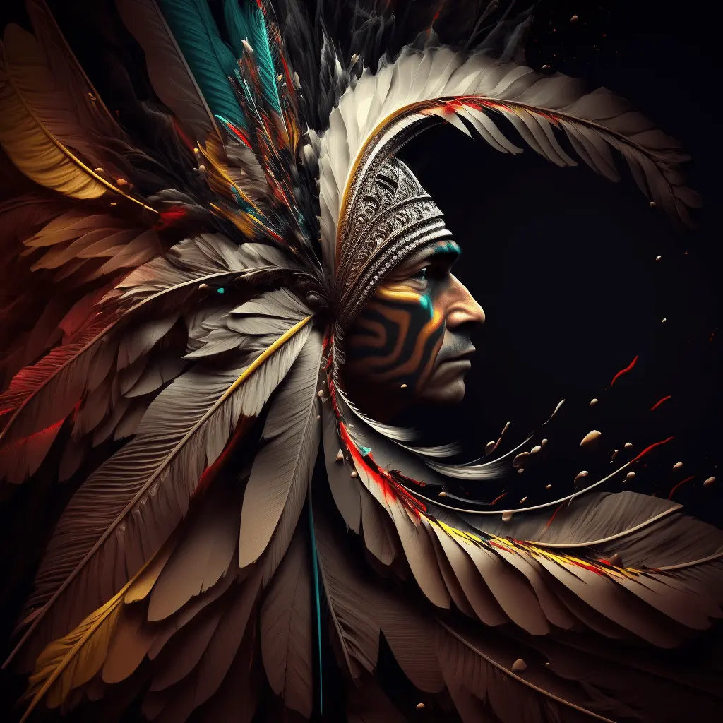 Native American Chief - Vision 2 Canvas